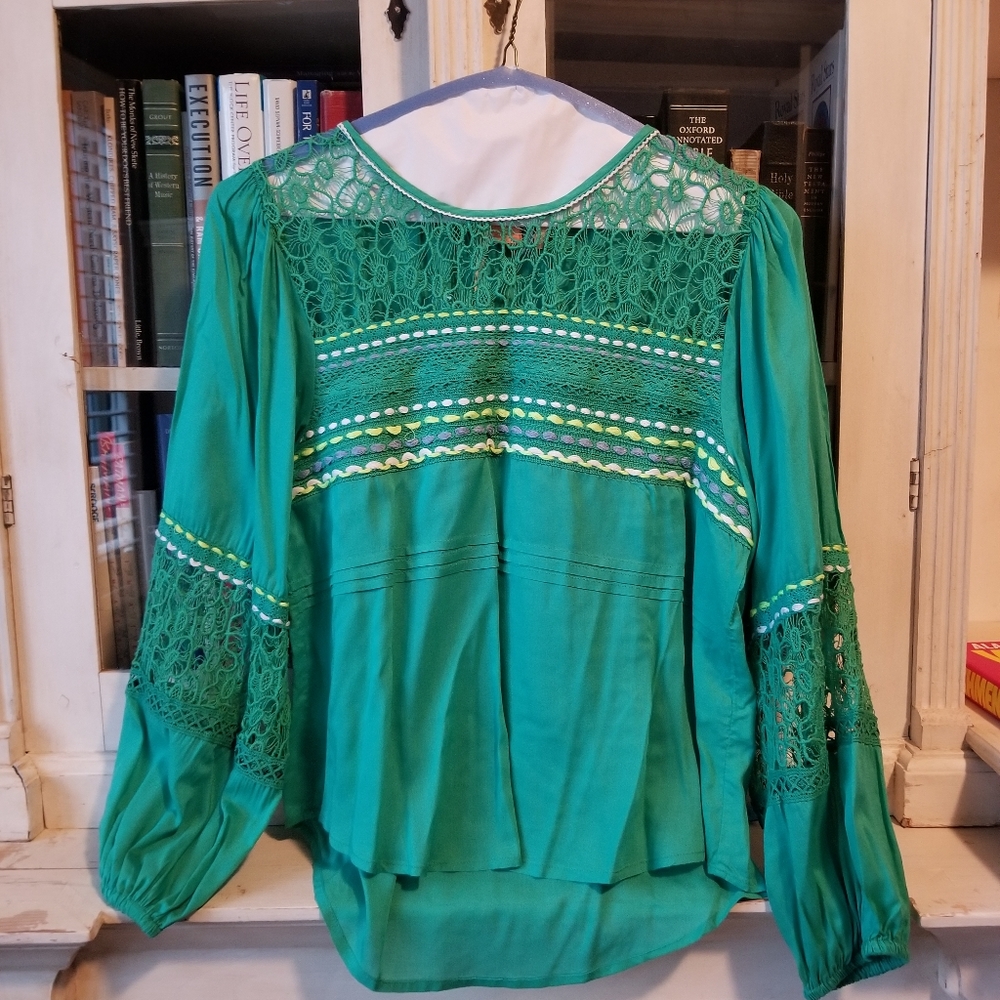 Anthropologie Blank Embroidered Blouse